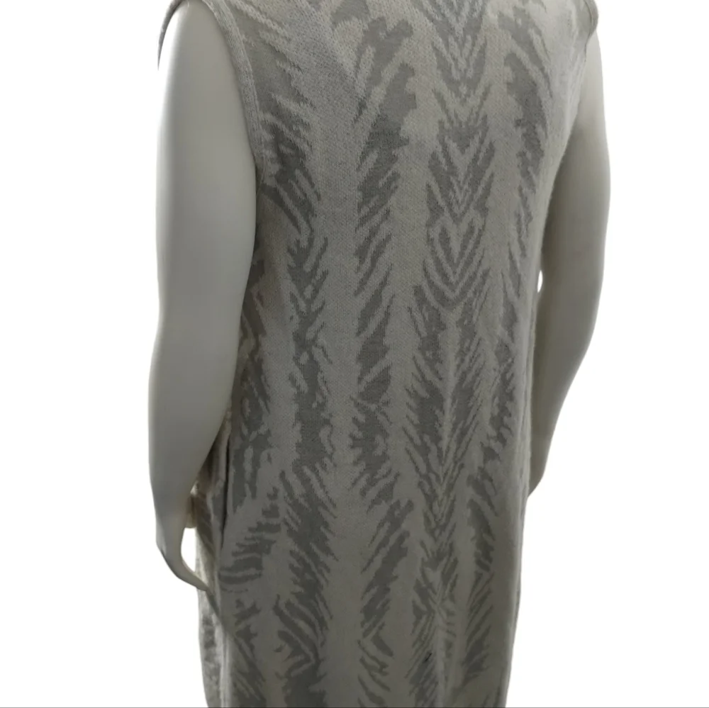 Lucky Brand Sleeveless‎ Long Wool blend Pancho Cardigan Sweater L-XL Lagenlook